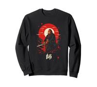 Sasquatch Samurai Warrior Arte japonés Envejecido Sudadera