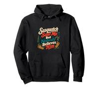 Sasquatch Saw Me Bigfoot Bosque Humor Sudadera con Capucha