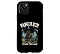 Sasquatch Scouts The Trails Funny Bigfoot Motocicleta de equitación Carcasa para iPhone 11 Pro
