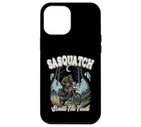 Sasquatch Scouts The Trails Funny Bigfoot Motocicleta de equitación Carcasa para iPhone 12 Pro MAX