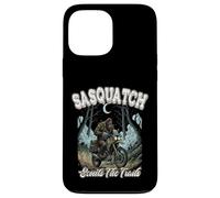 Sasquatch Scouts The Trails Funny Bigfoot Motocicleta de equitación Carcasa para iPhone 13 Pro MAX
