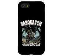 Sasquatch Scouts The Trails Funny Bigfoot Motocicleta de equitación Carcasa para iPhone SE (2020) / 7/8