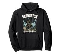 Sasquatch Scouts The Trails Funny Bigfoot Motocicleta de equitación Sudadera con Capucha