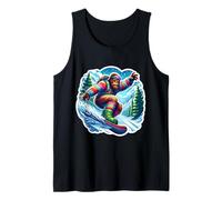 Sasquatch Snowboard Big-Foot Snowboarder Snowboard Lover Camiseta sin Mangas