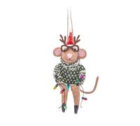 Sass and Belle - Decoración de fieltro de ratón para fiesta de Navidad