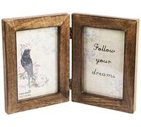 Sass & Belle Fotos Doble, Madera/marrón Oscuro