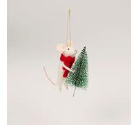 Sass & Belle Ratón con decoración de fieltro para árbol de Navidad