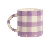 Sass & Belle Taza a cuadros lila