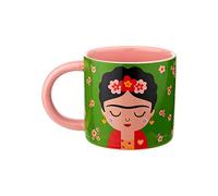 Sass & Belle- Taza Frida, Color Verde, 1 Unidad (Paquete de 1) (XDC353)