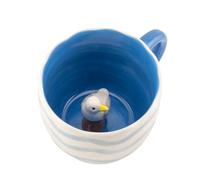 Sass & Belle Taza sorpresa de gaviota - Taza de café de cerámica divertida con animal oculto, divertida idea de regalo para mamá, tazas de café, taza de té, tazas novedosas para él y ella, taza de