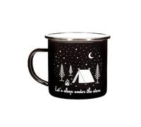 Sass & Belle Under The Stars - Taza esmaltada, color negro