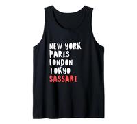 Sassari City Lover Italia Traveler Holidays Souvenir Fun tee Camiseta sin Mangas