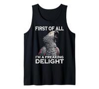 Sassy African Grey Parrot Sarcasmo Gracioso Loro pájaro Camiseta sin Mangas