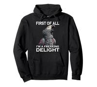 Sassy African Grey Parrot Sarcasmo Gracioso Loro pájaro Sudadera con Capucha