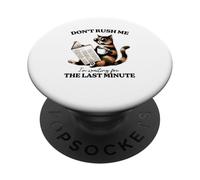 Sassy Cat - No me apresures Estoy esperando el último minuto PopSockets PopGrip Adhesivo