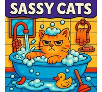 Sassy Cats: Funny and Cute Coloring Book for Adults and Teens Featuring 50 Cheeky Cat Designs to Help You Relax and Unwind