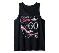 Sassy Classy 60 And Glamorous 60th Birthday Rosa Camiseta sin Mangas