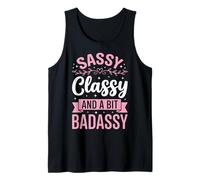 Sassy Classy and A bit Badassy Femenina Camiseta sin Mangas