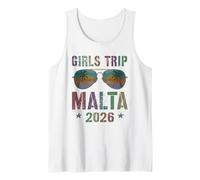 Sassy Girls Trip Malta 2026 Viaje Natación Vacaciones a Juego Camiseta sin Mangas