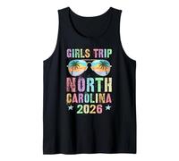 Sassy Girls Trip North Carolina 2026 Vacaciones Swim Vacay Camiseta sin Mangas