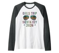Sassy Girls Trip Siesta Key 2026 Vacay Swim Travel Matching Camiseta Manga Raglan