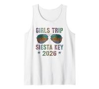 Sassy Girls Trip Siesta Key 2026 Vacay Swim Travel Matching Camiseta sin Mangas