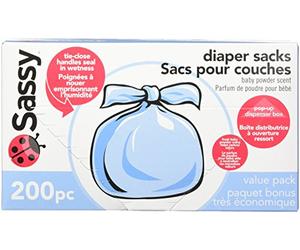 Sassy Saco para bebé desechable, 200 cuentas
