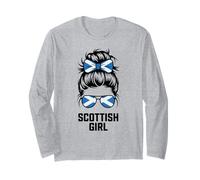 Sassy Scottish Girl Trip Spirit Pride Cheer Home Queen Evento Manga Larga