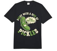 Sassy with A Side of Pickles Funny Pickle Pepino Amantes Comfort Colors Adult Heavyweight T-Shirt