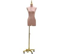 Sastros de maniquí Forma de vestimenta femenina Tasking de vestimenta de vestir de manianas en busca de vestidos de vestir de busca con una base de metal altura ajustable para joyas de vestimenta