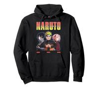 Sasuke Naruto Sakura Trio Glowing Portrait Anime Sudadera con Capucha