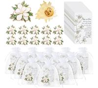 Sasylvia 60 juegos de pines conmemorativos a granel para celebrar la vida, recuerdos funerarios, incluye broches de solapa, tarjetas de poema conmemorativo, bolsas de organza, regalos conmemorativos