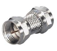 Sat f de doble conector adaptador (macho/macho)