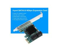 SATA 3.0 Expansion Card, 4-Port 6G-CWU PCIe to SATA 3.0 Controller Card Adapter