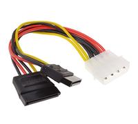 SATA Energía Divisor Cable 4 Pines LP4 Molex a 2 x SATA Energía
