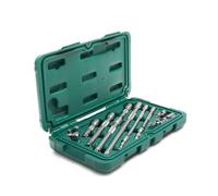 SATA Juego de accesorios de trinquete de 16 piezas de 1/4" y 3/8" | Adaptadores, barras de extensión y juntas universales - ST09545G