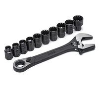 SATA ST09000 11 Piezas Juego de Llaves Ajustables Pass Thru X6 - Edición Negra