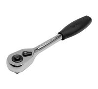 SATA ST13972ST Trinquete de liberación rápida de 60 dientes con accionamiento de 1/2 pulgada con cabeza en forma de lágrima y cuerpo de acero al cromo vanadio