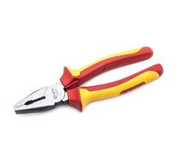 SATA ST70333ST Alicates Combinados para Juez de Línea con Aislamiento VDE con Cuerpo de Acero al Cromo Vanadio y Mangos Antideslizantes de Dos Materiales, 203 mm