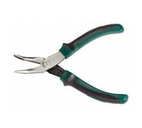 SATA ST70613AST Mini alicates de punta doblada de 5 pulgadas con mango recubierto de goma antideslizante