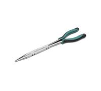 SATA ST70711ST Alicates Dobles en X de Cuerpo Recto, con Asas Verdes y un Diseño de Punta Larga para Acceder en Espacios Reducidos