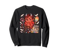 Satán era un jovencito divertido diseño del orgullo del diablo queer Sudadera
