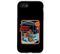 Satan is Waitin Devil Sarcastic Vintage Funny Adult Humor Carcasa para iPhone SE (2020) / 7 / 8