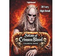 Satan of Crimson Blood - Dark Fantasy Coloring Book