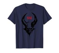 Satanás 666 Lucifer Cuernos Wicca Diablo Brujería Paganismo Camiseta