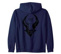 Satanás 666 Lucifer Cuernos Wicca Diablo Paganismo Brujería Sudadera con Capucha