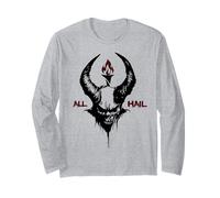 Satanás Llama Negra Lucifer Wicca Diablo Brujería Paganismo Manga Larga