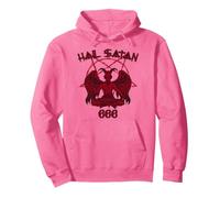Satanás me ama Salve Satanás Diablo 666 Diciendo Sudadera con Capucha