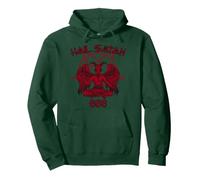 Satanás me ama Salve Satanás Diablo 666 Diciendo Sudadera con Capucha