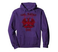 Satanás me ama Salve Satanás Diablo 666 Diciendo Sudadera con Capucha